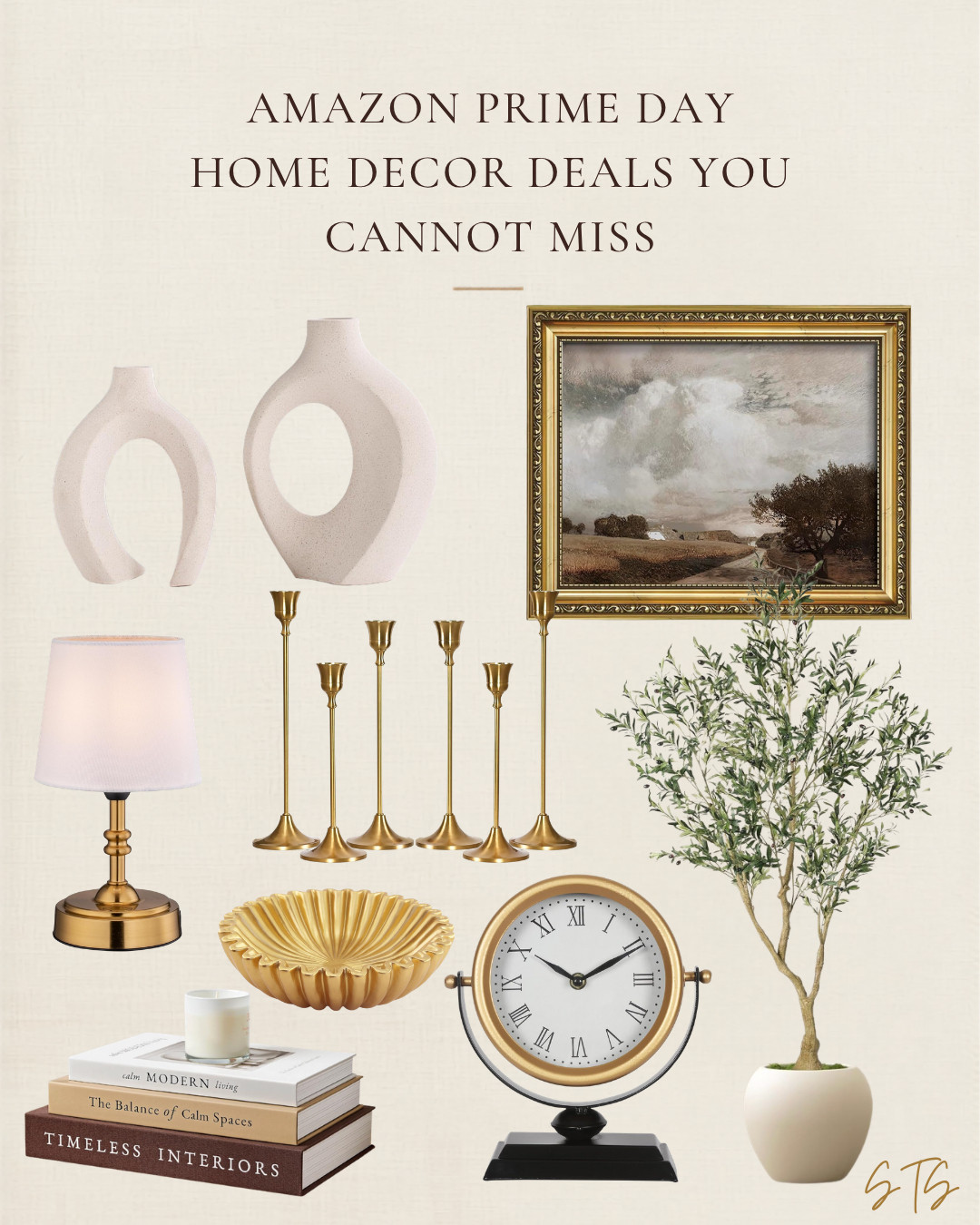 Prime Day is the one time I actually stock up on home decor, and this year's finds are so good. From the ceramic vases and brass candlesticks to that vintage-style framed art and faux olive tree, these are all from Amazon and they look SO much more expensive than they are. The perfect time to elevate your space for less.

#ltk #ltkfinds #ltksalealert #ltksale #amazonhome #amazonfinds #primedaydeals #primedayhome #homedecor #homedecorideas 

 #LTKHome