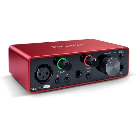 Focusrite Scarlett Solo (3rd Gen) USB Audio Interface with Pro Tools | First | Walmart (US)