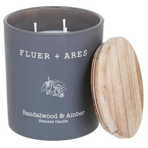 21 Oz. Sandalwood & Amber Scented Candle--7848938873200   | Burkes Outlet | bealls