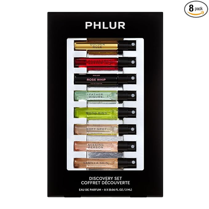 PHLUR Fragrance Discovery Set (2025) - 8pc Perfume Sample Set ft. New Releases Vanilla Skin, Rose... | Amazon (US)
