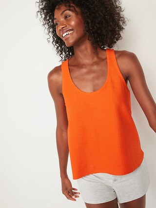 Lightweight Textured-Knit Lounge Tank Top for Women | Old Navy (US)