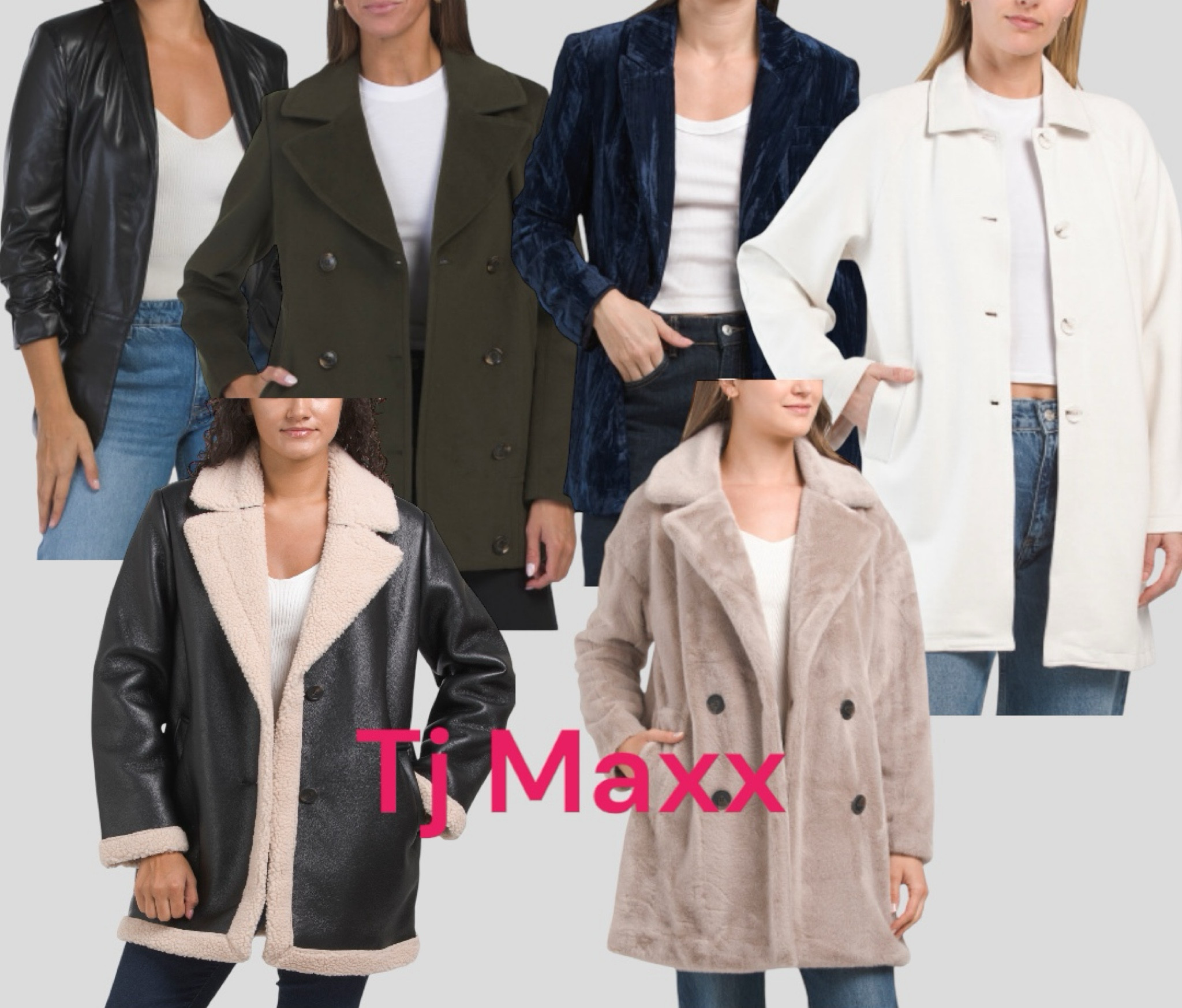 Fall coats and jackets
Velvet blue blazer 
Faux leather blazer and fur lined jacket 
Sherpa 
Peacoats 

#LTKCyberWeek #LTKSaleAlert #LTKSeasonal