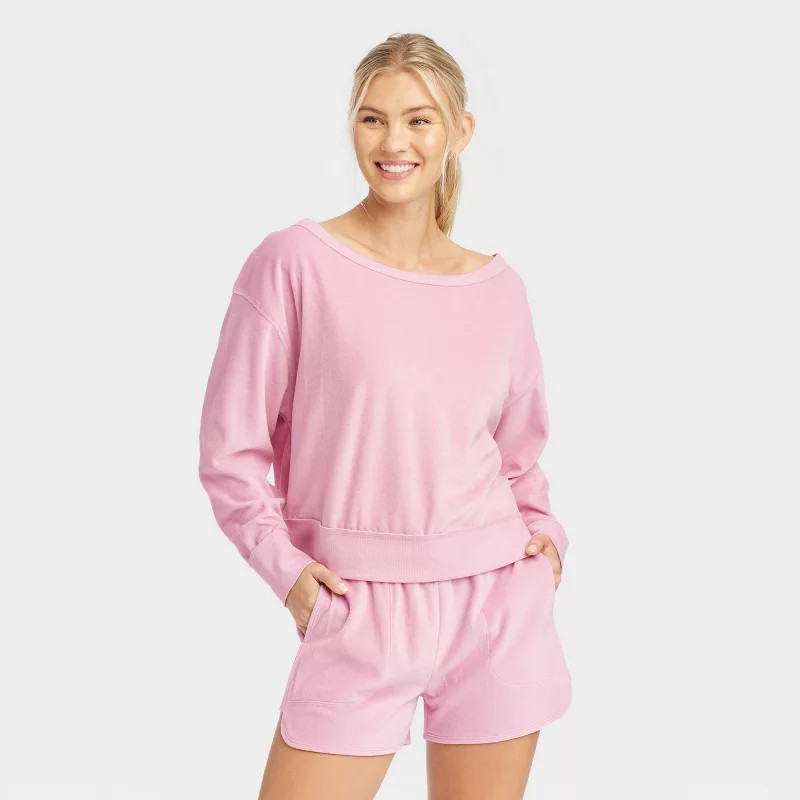 Women's Velour Sweatshirt - JoyLab™ | Target