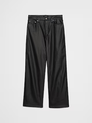 Straight High-Rise Coated Jean | Banana Republic Factory