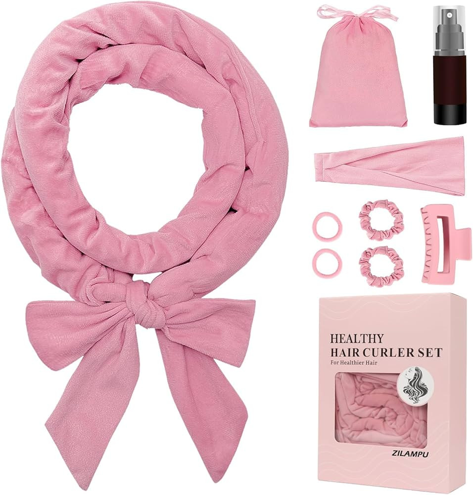 ZILAMPU Rizadores sin calor para cabello largo durante la noche, Rizadores de pelo sin calor para... | Amazon (US)