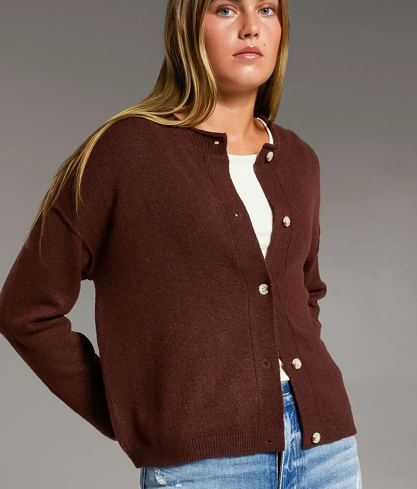 Prep Edit - Heathered Cardigan Sweater | Buckle