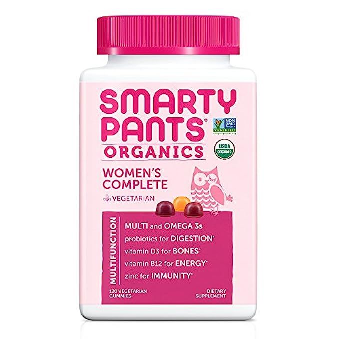 SmartyPants Organic Women’s Complete Daily Gummy Vitamins: Gluten Free, Vegetarian, Multivitamin & O | Amazon (US)