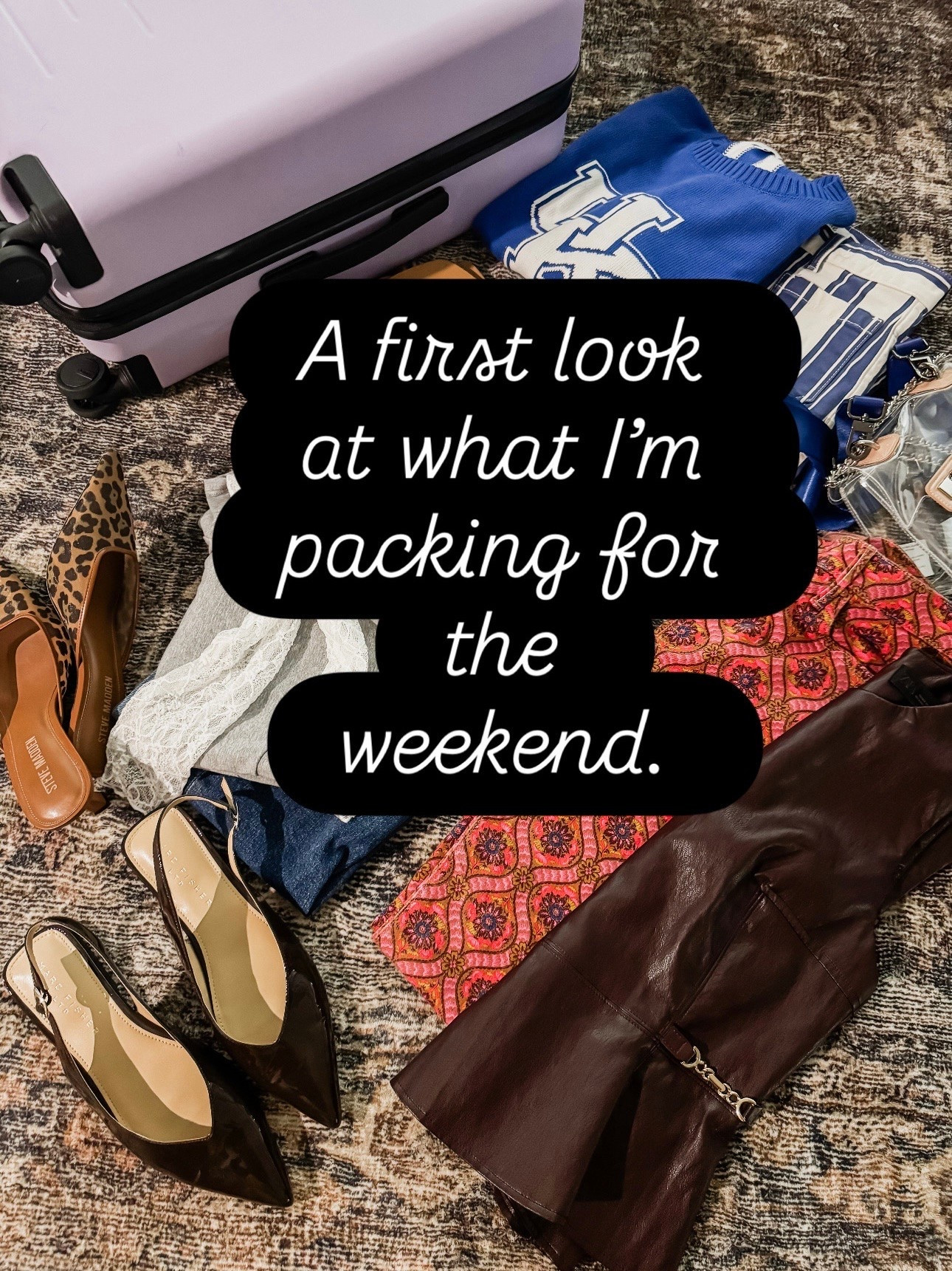 Of course it’s all going in my favorite Quince suitcase!
The lilac color here. 
Family weekend at college.

#LTKmomlife #LTKSeasonal #LTKTravel