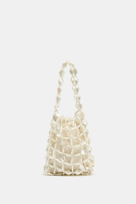 FAUX MOTHER OF PEARL BUCKET BAG | Zara US
