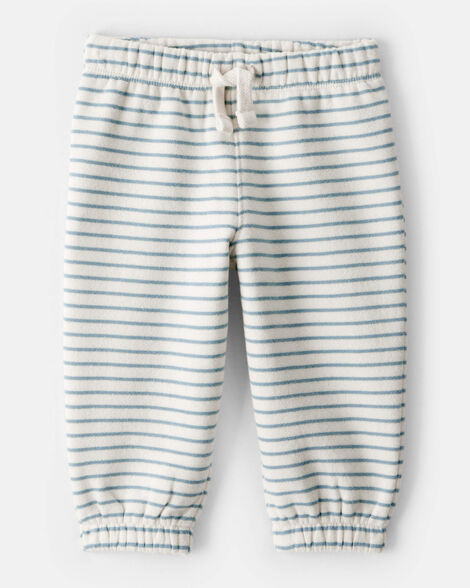 Baby Boy DayDream Fleece Stripe Pants - Blue | Carter's Inc