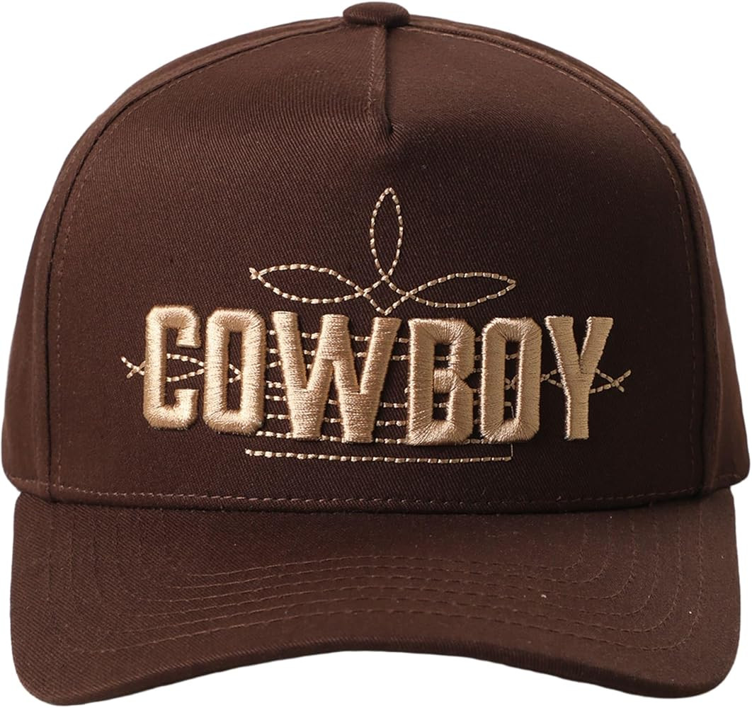3D Embroidered Trucker Hat \u2013 5 Panel Cotton Baseball Cap with Fun Text Designs \u2013 Adjust... | Amazon (US)