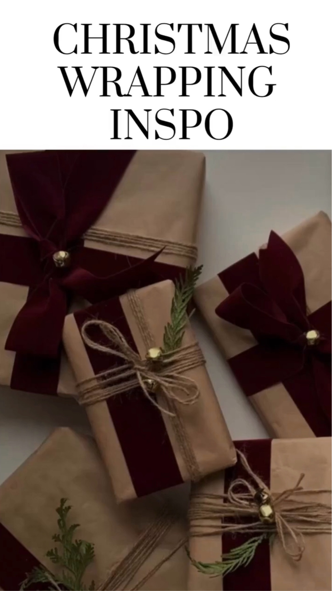 GIFT WRAPPING IDEA - POP OF BURGANDY

#LTKSeasonal #LTKHoliday #LTKGiftGuide