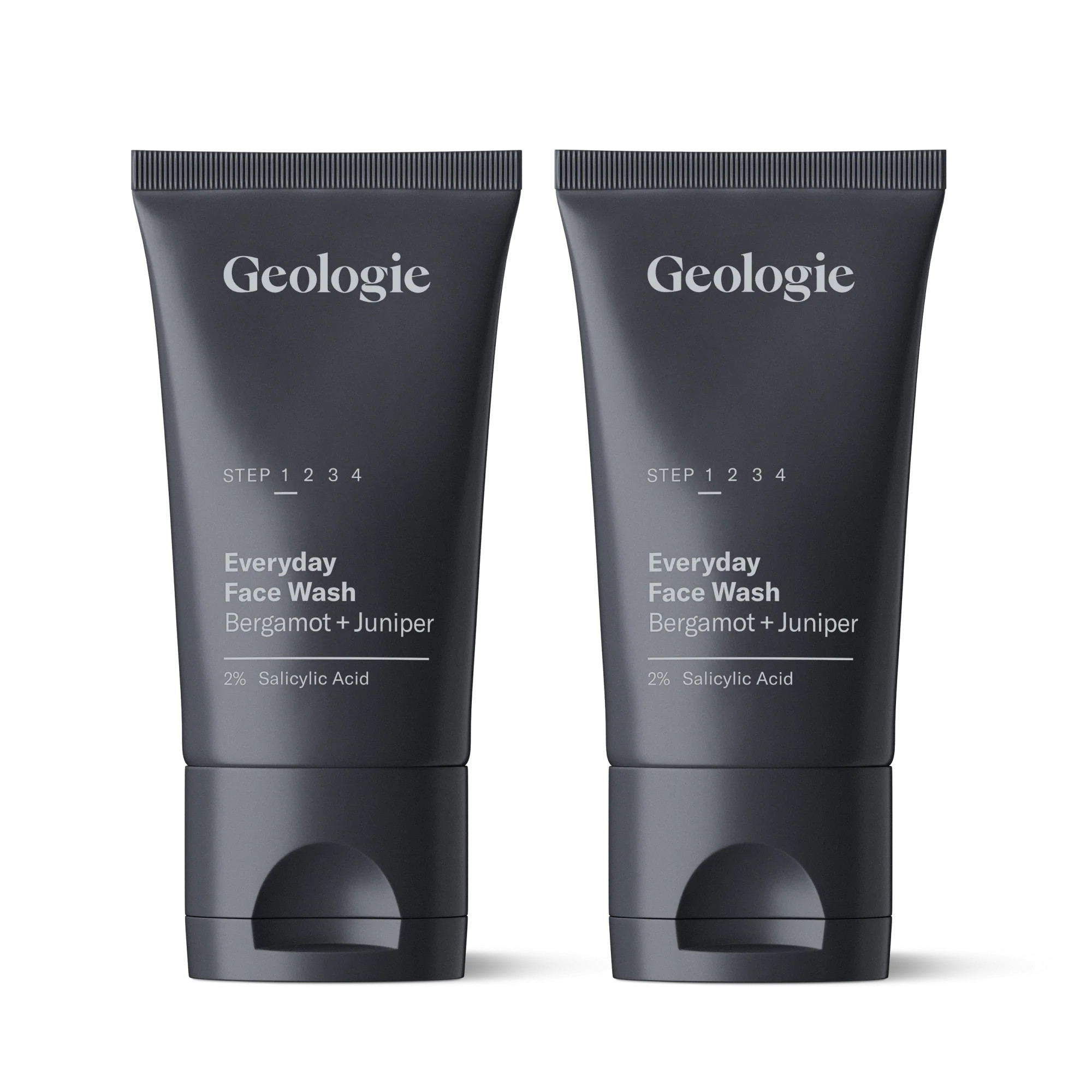 Geologie 2% Salicylic Acid Face Wash | No Benzoyl Peroxide | Bergamot + Juniper Gel Cleanser for Oily, Acne-Prone Skin | 120 ml | Geologie