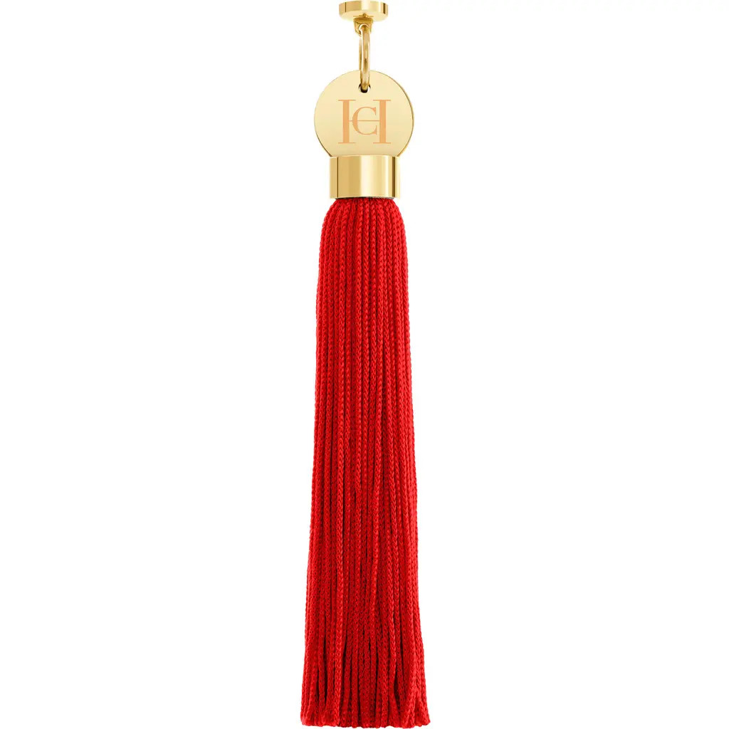 Carolina Herrera The Tassel Accessory Lipstick Charm in Red at Nordstrom | Nordstrom