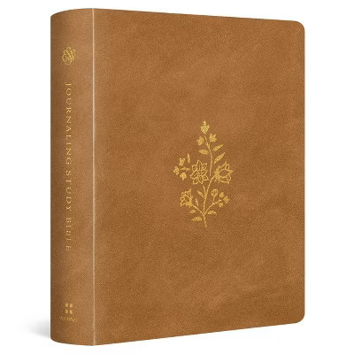 ESV Journaling Study Bible (Trutone Over Board, Nubuck Caramel) - (Leather Bound) | Target