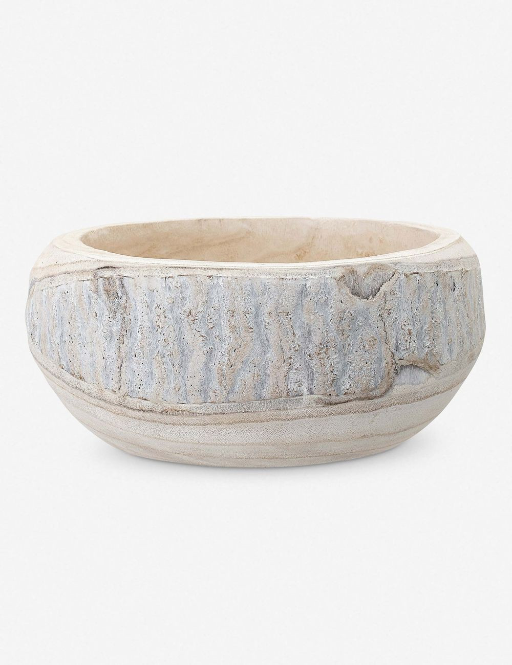 Minne Decorative Bowl, Whitewashed | Lulu and Georgia 