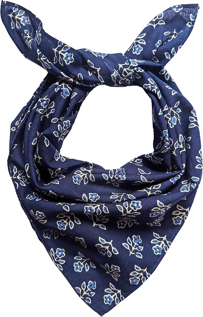 AVKA Studio 100% Cotton Bandanas/Handkerchief for Women, 20X20 In, 2 pack | Amazon (US)