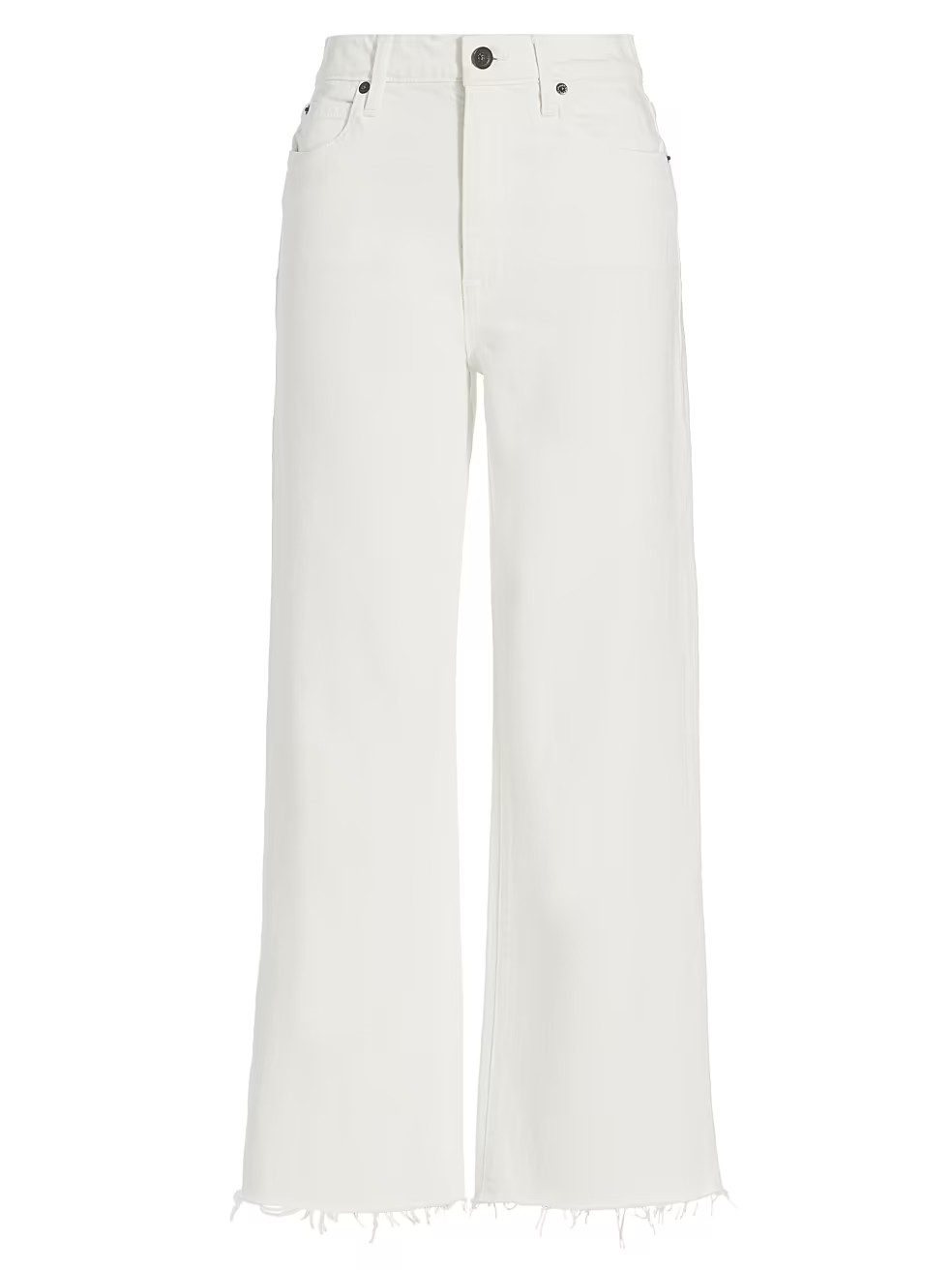 Grace High-Rise Stretch Wide-Leg Crop Jeans | Saks Fifth Avenue