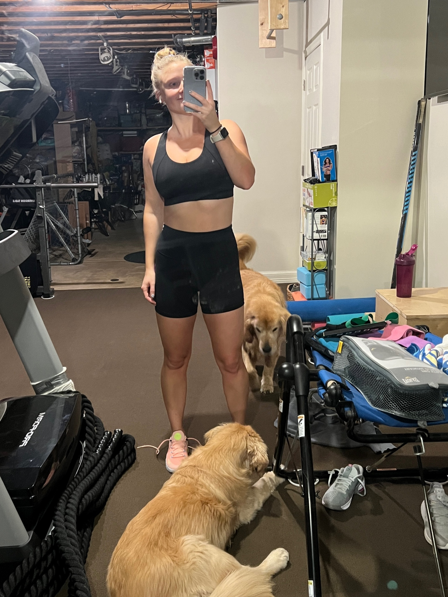 The best all black workout set! Biker shorts and shorts bra 
Nike Metcon 

Perfect holiday gift 

#LTKfitness #LTKGiftGuide #LTKfindsunder50