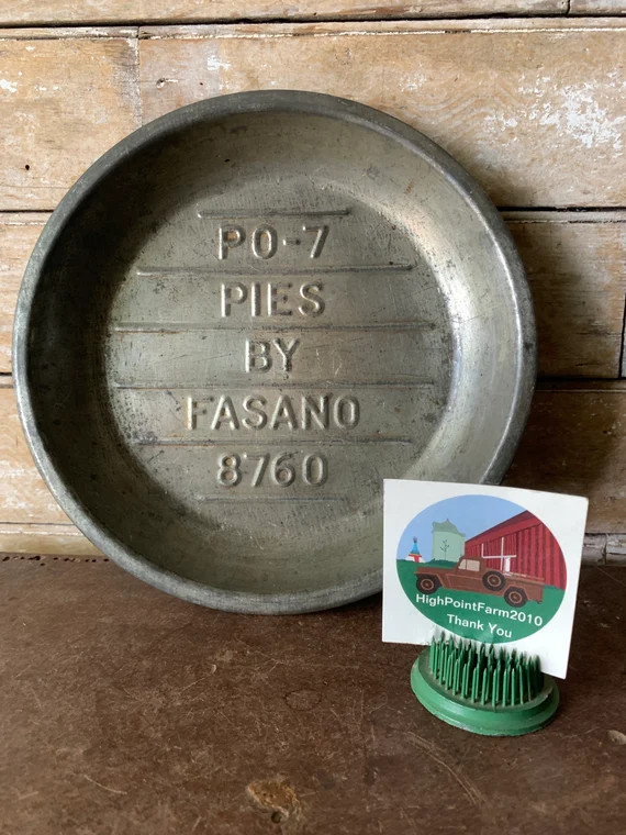 Vintage Metal Tin Pie Plate | Etsy | Etsy (US)