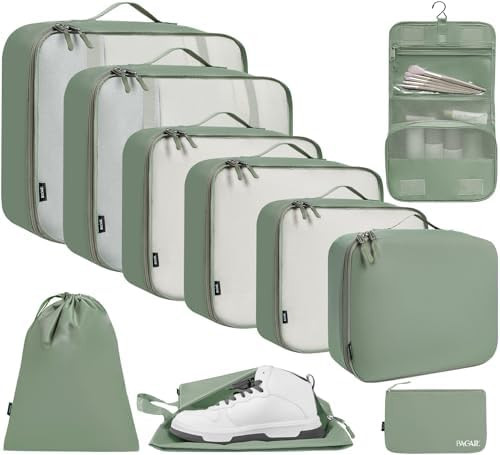 BAGAIL 6 Set/8 Set/10 Set Packing Cubes Various Sizes Packing Organizer for Travel Accessories Lu... | Amazon (US)
