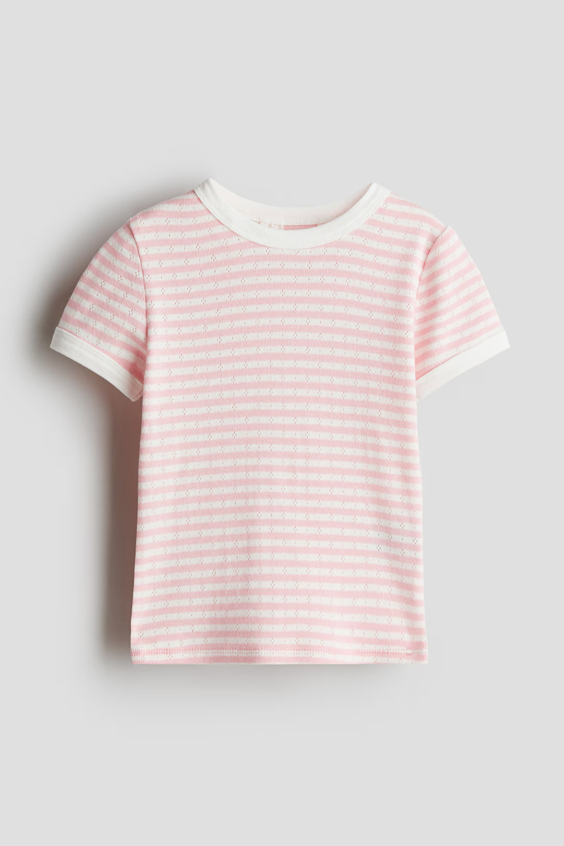 Short-Sleeved Pointelle Jersey Top | H&M (US + CA)