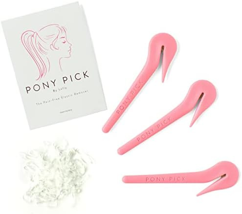 THE PONY PICK By Lolly - Hair Elastic Rubber Bands Cutter - Elastic Hair Band Remover - Pain Free... | Amazon (US)