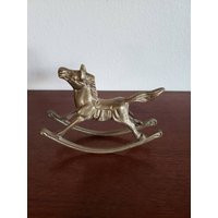 Vintage Brass Rocking Horse Figurine, Horse, Statue Of | Etsy (US)