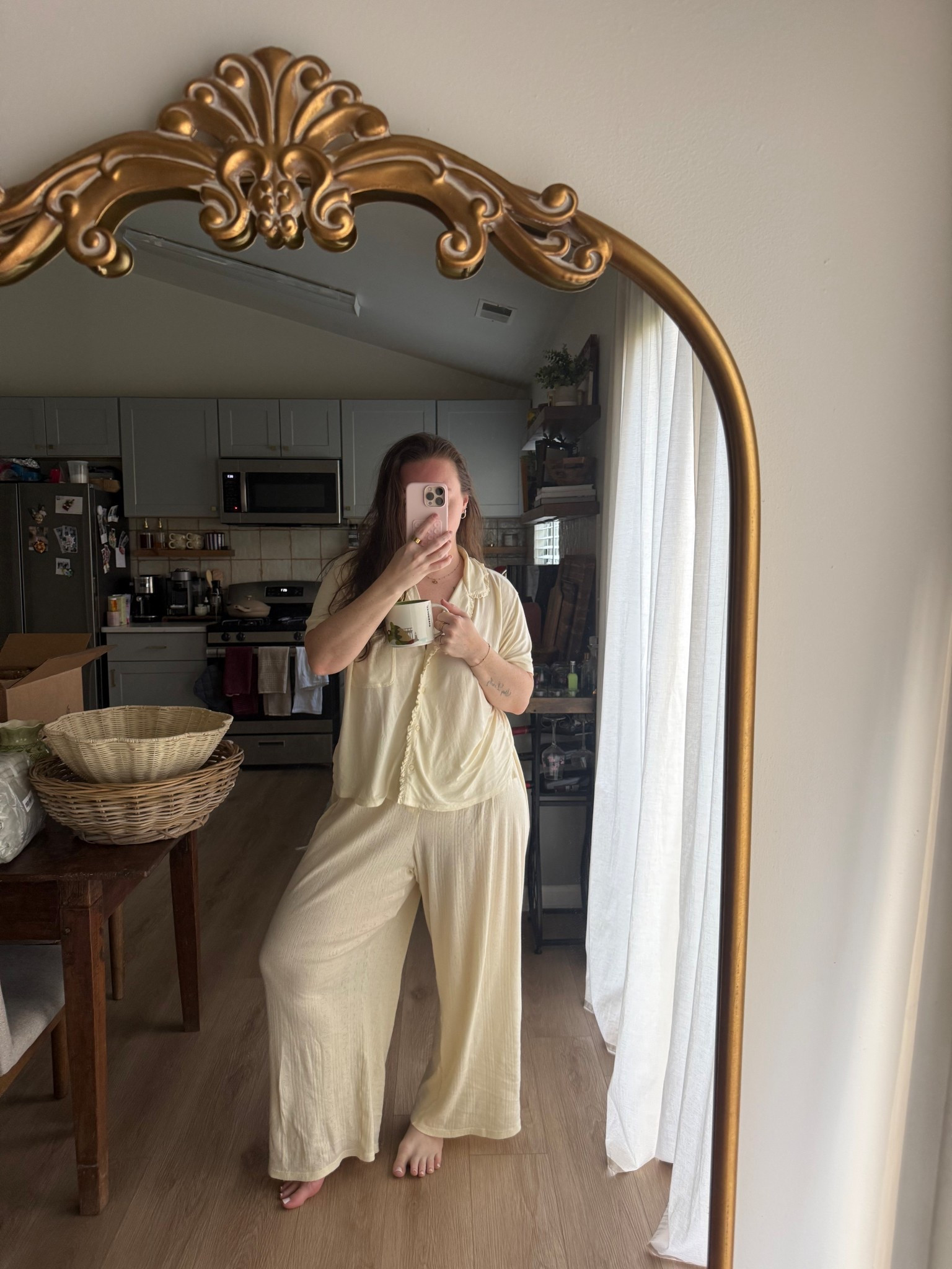 cutest butter yellow spring pajamas from @Aerie old but linked similar!

#LTKMidsize #LTKootd #LTKmorningroutine