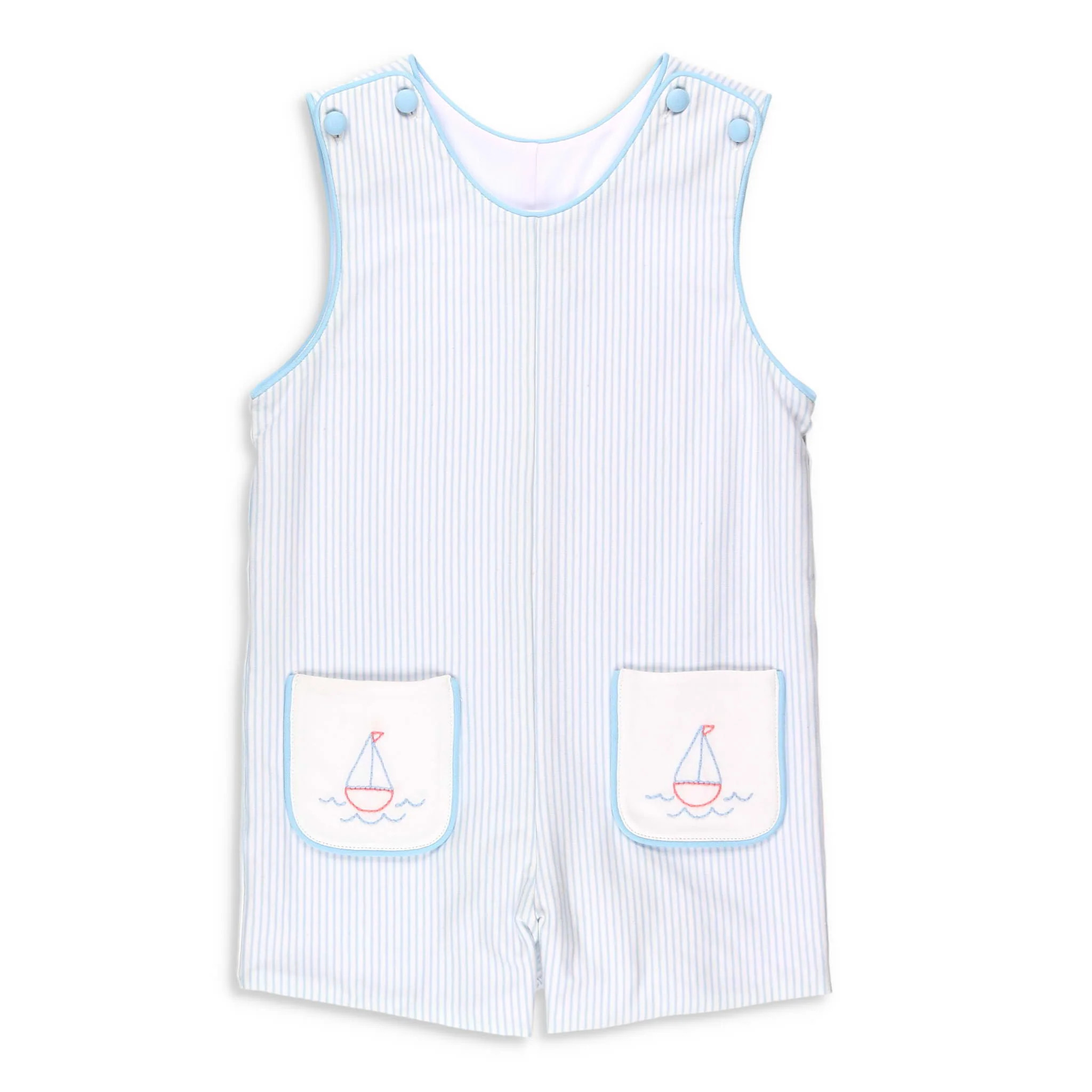Boys Botany Bay Embroidered Shortall - Shrimp and Grits Kids - Shrimp and Grits Kids | Shrimp and Grits Kids