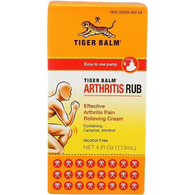 Tiger Balm Arthritis Rub for Joint and Muscle Pain Relief with Cooling Formula, Non-Greasy, 4 Oz | Target