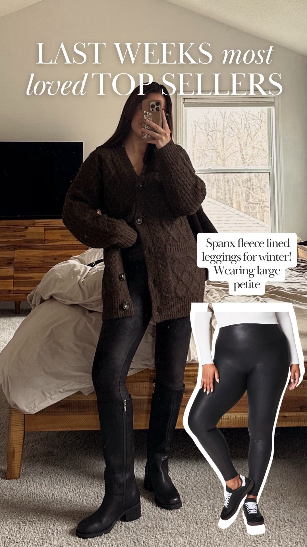 Spanx fleece lined leggings!! 🤌🏼

#LTKFindsUnder100 #LTKGiftGuide #LTKootd