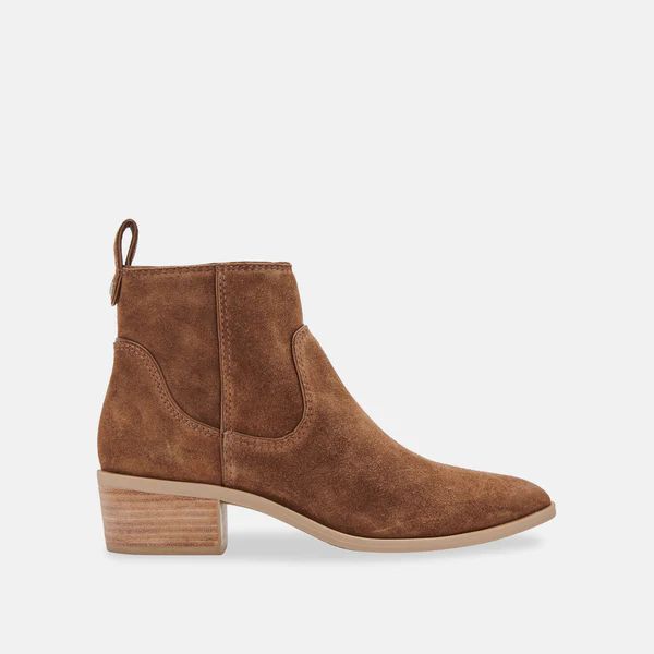 ABLE BOOTIES IN DK BROWN SUEDE | DolceVita.com