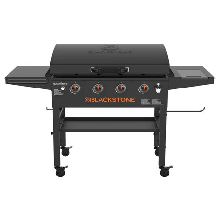 Blackstone Original Outdoor Griddle, 4-Burner 36" Propane Flat Top Grill with Hood, Black | Walmart (US)