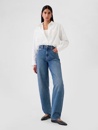 High Rise Barrel Jeans | Gap (US)