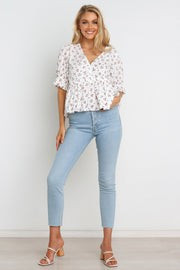 Addison Top - White | Petal & Pup (US)