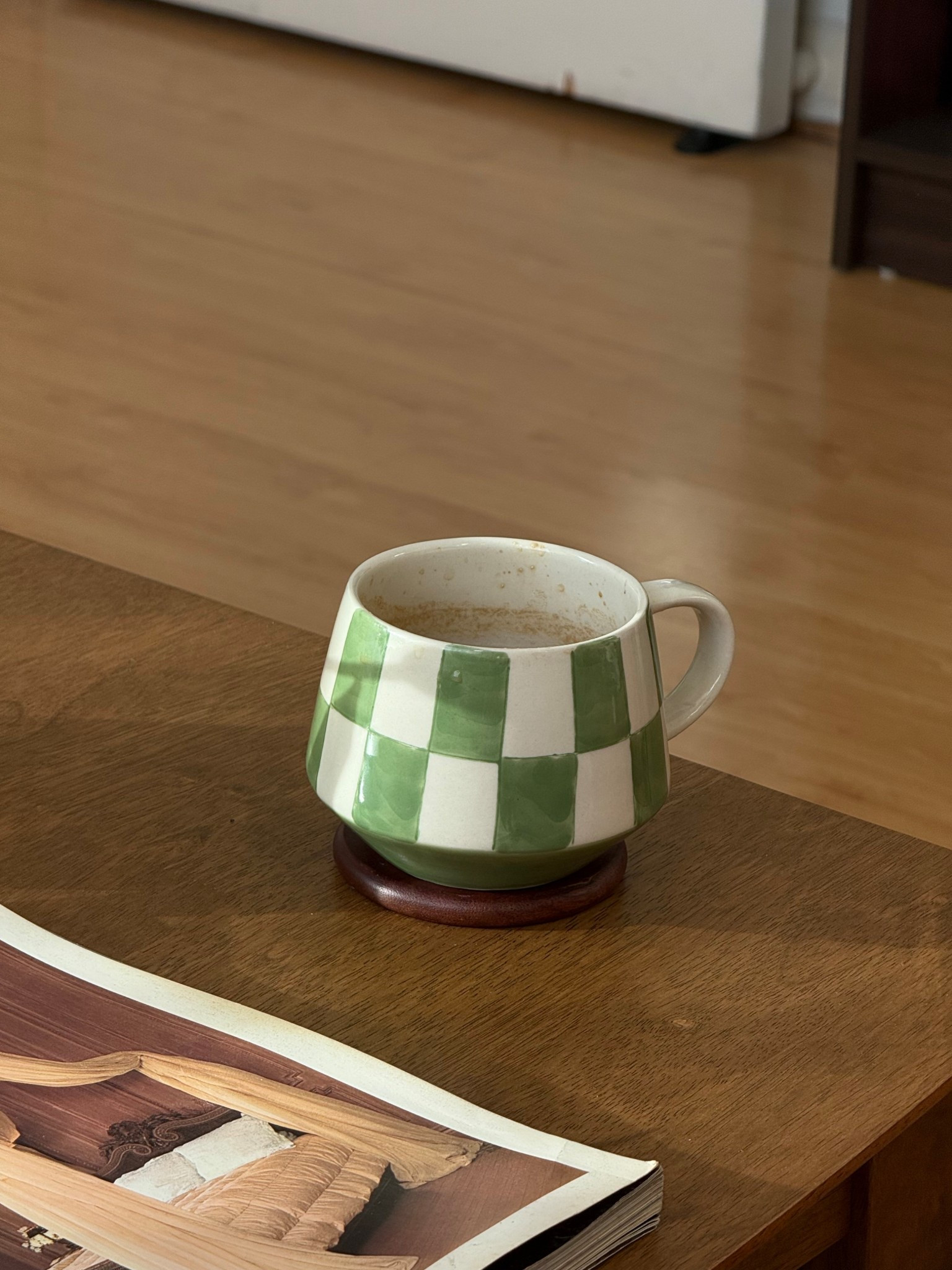 Anthropologie check mugs