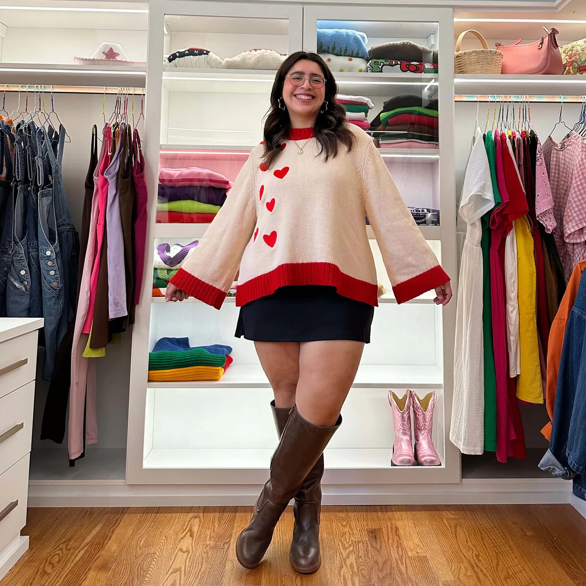 Daydreamer Sweater - Falling Hearts *Clearance Sale* | Shiny by Nature