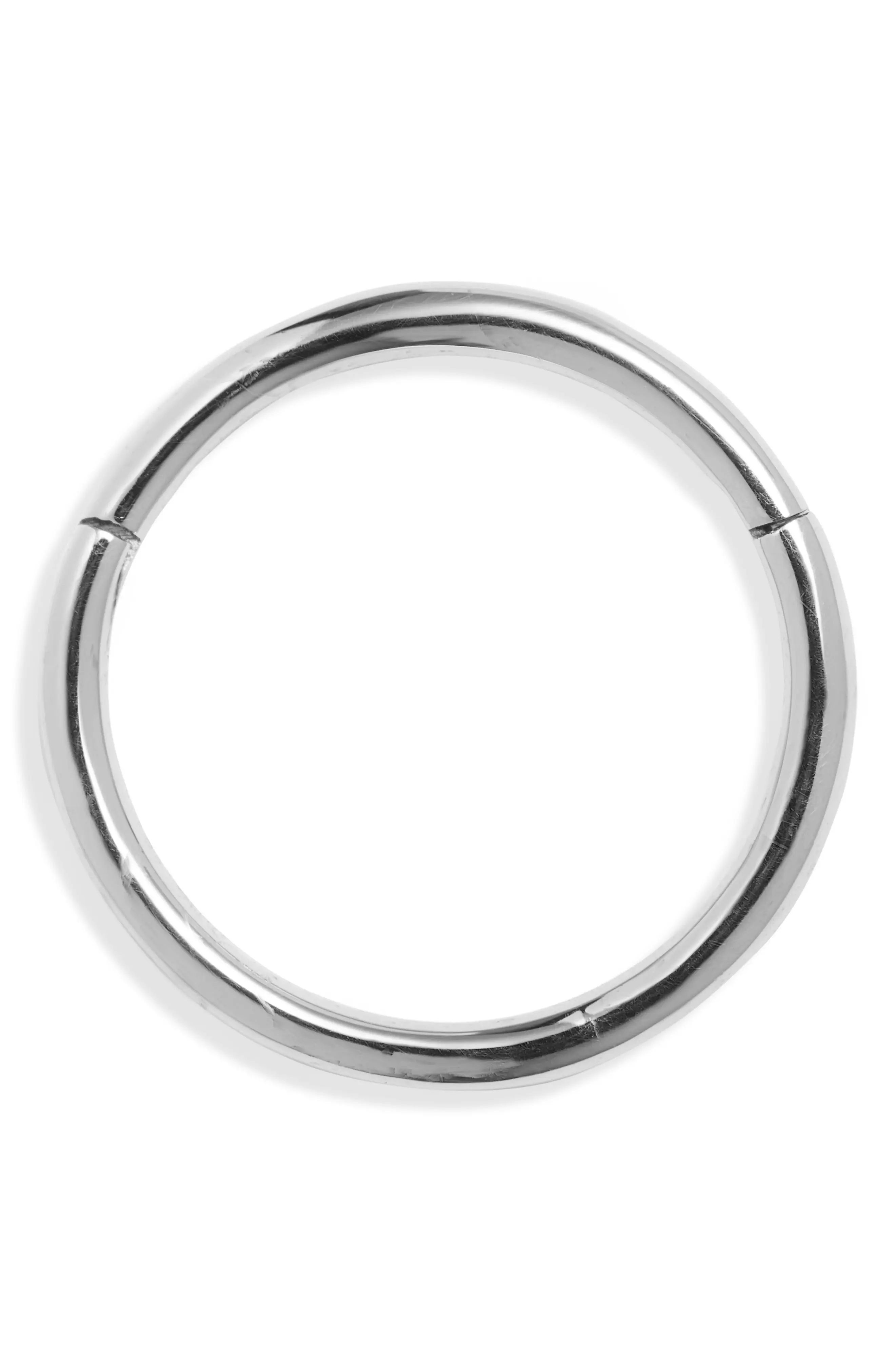 Maria Tash 14K Gold Plain Clicker in White Gold at Nordstrom, Size 8 Mm | Nordstrom