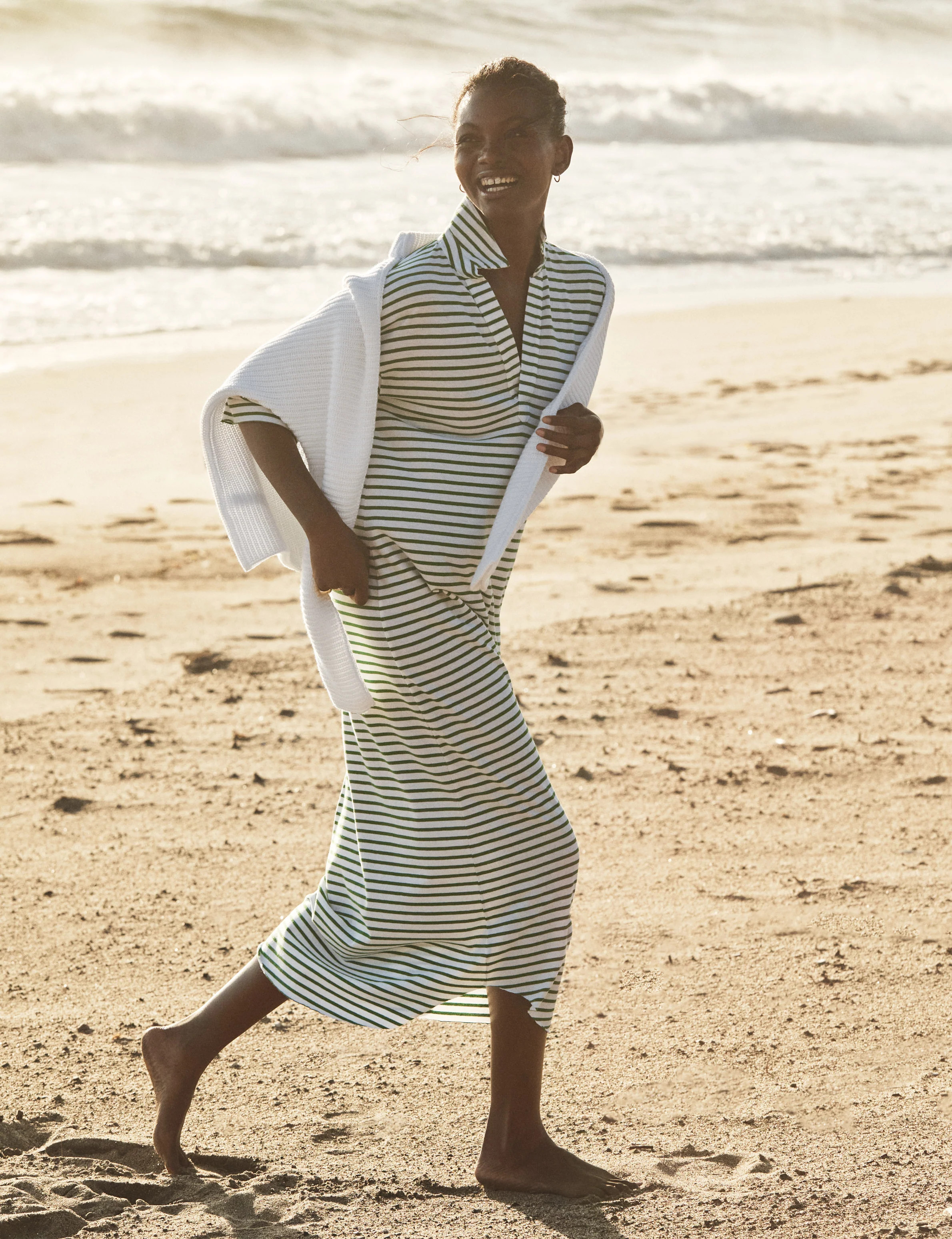 EMMA Green and White Stripe, Vintage Jersey | Frank & Eileen