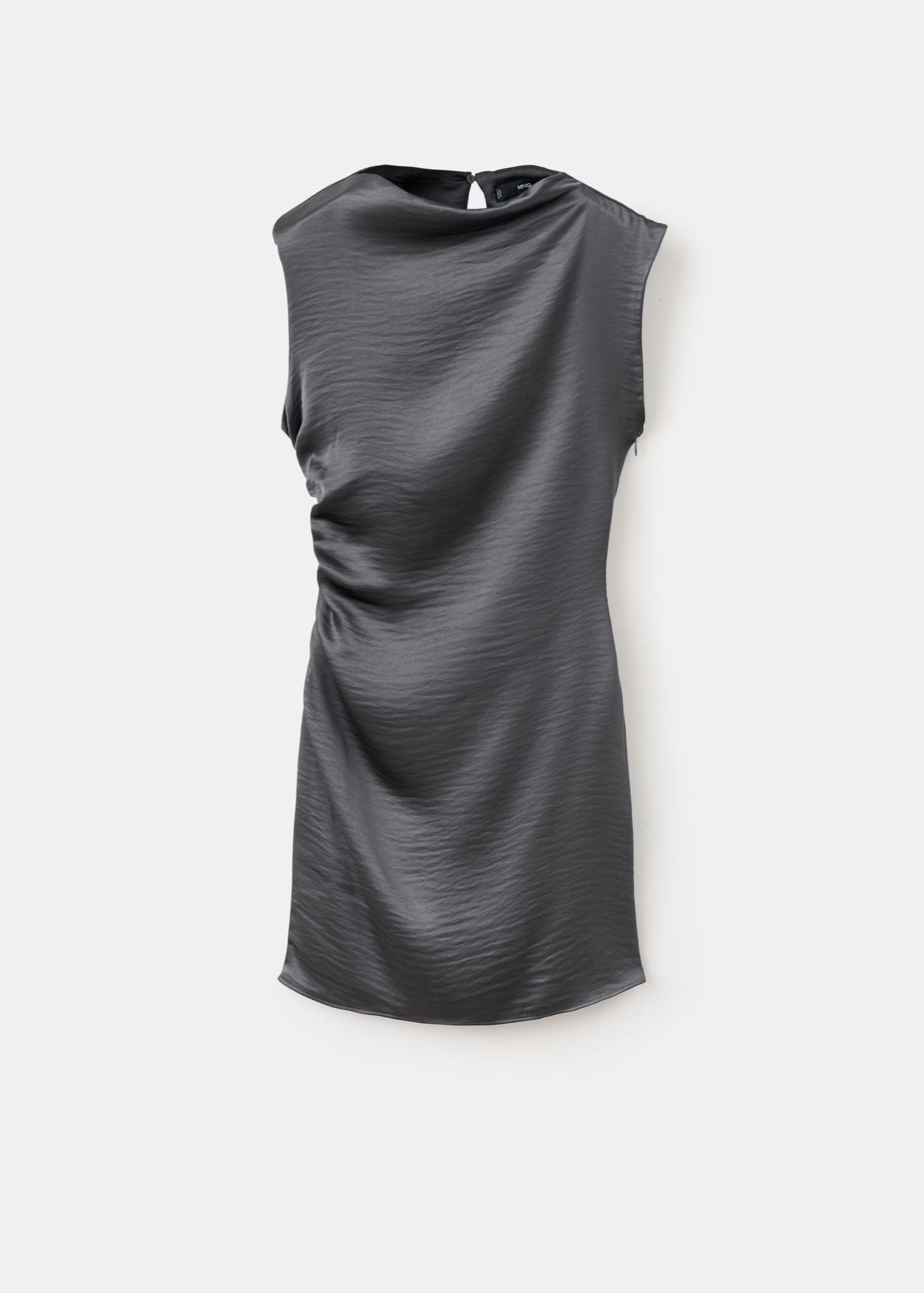 Satin dress with creased effect | Mango (US/MX/AU)