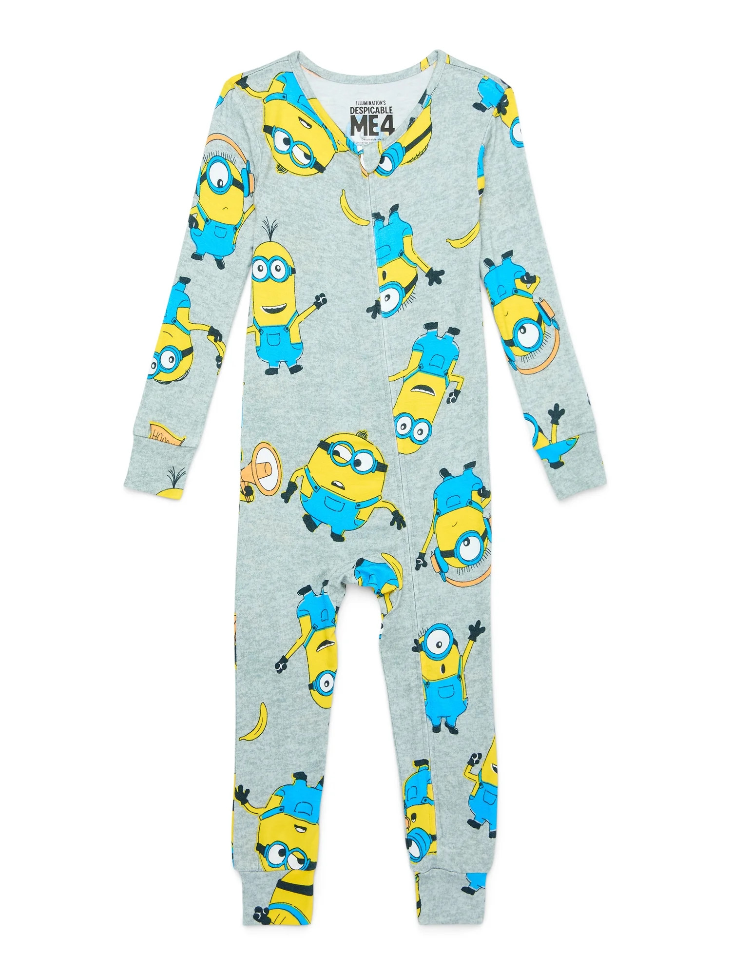 Despicable Me's Minions Toddler Unisex One-Piece Sleeper, Sizes 12M-5T | Walmart (US)