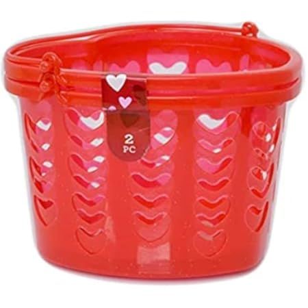 Greenbrier Love Gift Basket with Handle 2pack Red for Valentines Day Or Just Because Heart 5.5"x5" | Amazon (US)