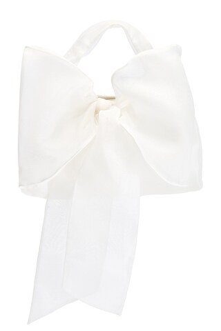 Loeffler Randall Sheer Bow Clutch in Pearl from Revolve.com | Revolve Clothing (Global)