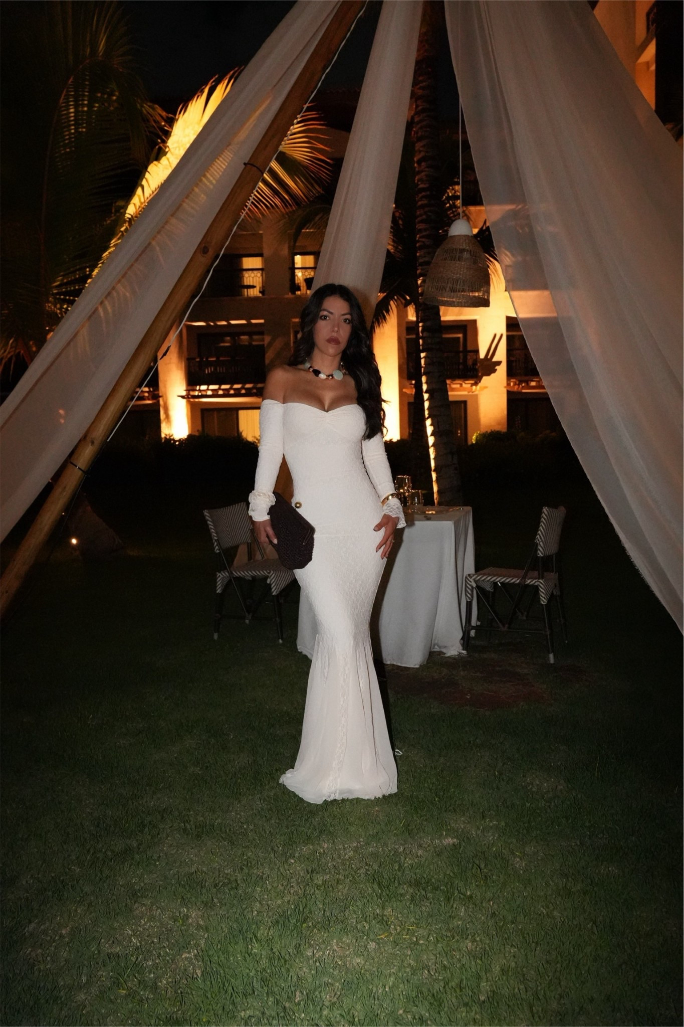 Formal maxi dress to wear on vacation! 🤍 This dress would also be great for my brides to be! 

White dress - wearing size small 

White maxi dress, off the shoulder dress, lace maxi dress, bride to be outfits, vacation dress formal

#LTKSeasonal #LTKgrwm #LTKootd