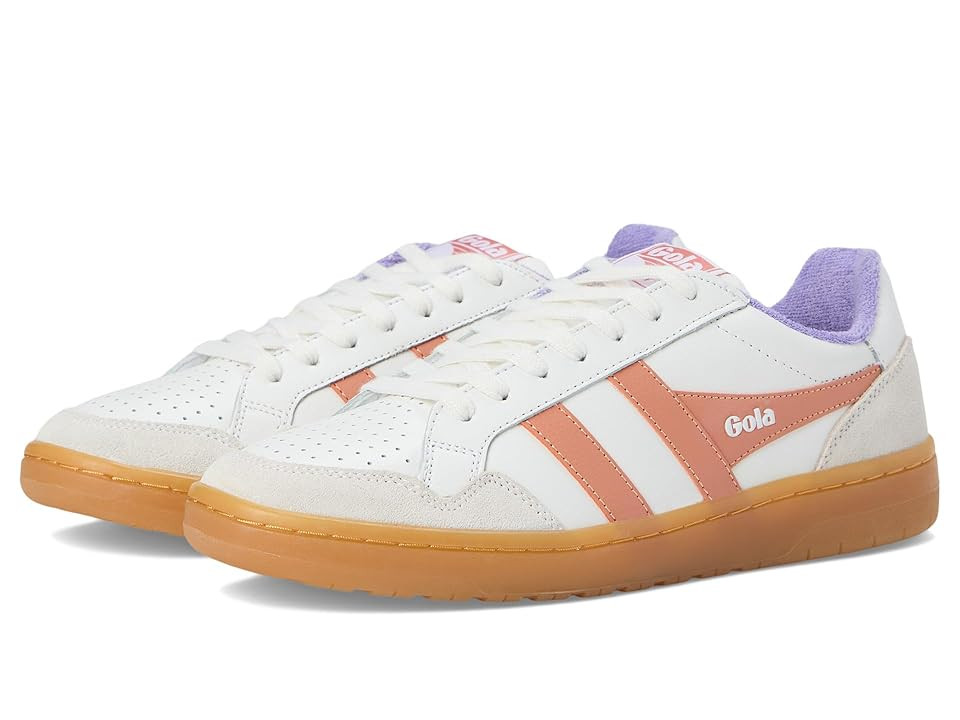 Gola Eagle 86 (White/Terracotta/Wisteria/Gum) Women's Lace up casual Shoes | Zappos