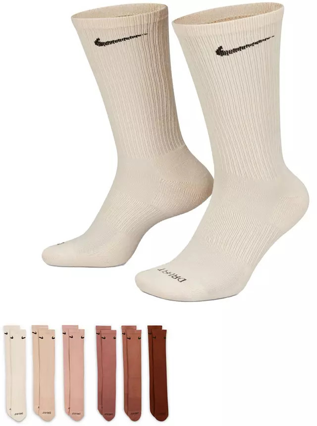 Nike Dri-FIT Everday Plus Cushioned Training Crew Socks | Dick's Sporting Goods