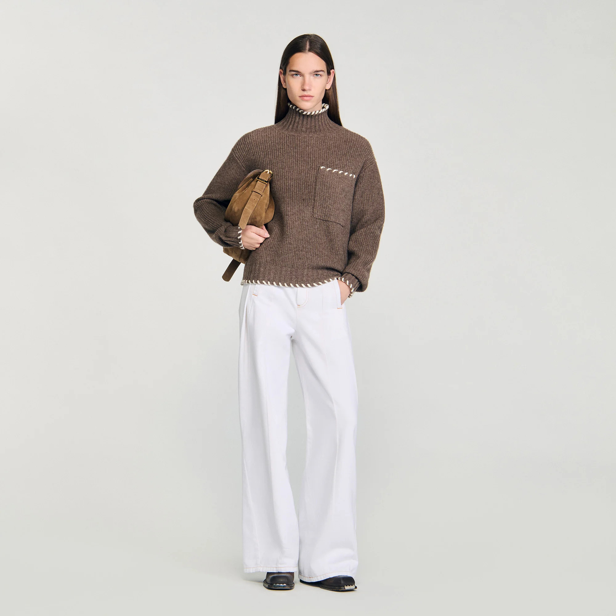 Oversized turtleneck sweater | Sandro US | Sandro-Paris US
