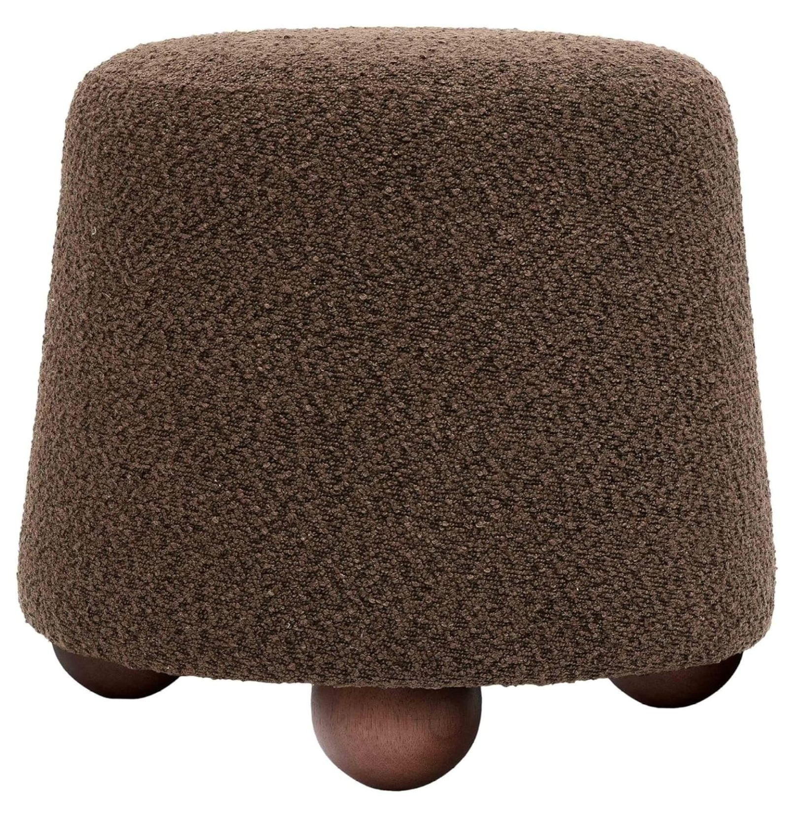 Jiowenm Jaine Chocolate Brown Boucle Stool | Walmart (US)