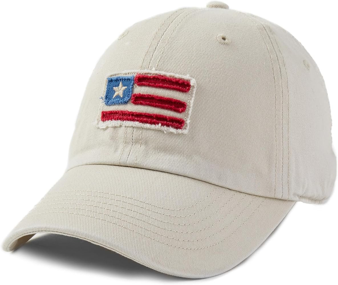 Life is Good. Tattered Chill Cap American Flag, Bone White | Amazon (US)